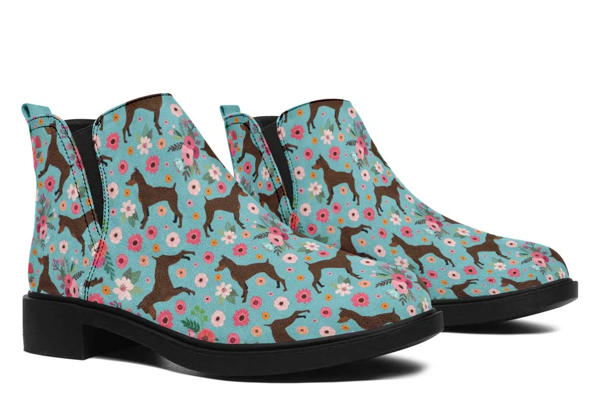 Miniature Pinscher Flower Neat Vibe Boots