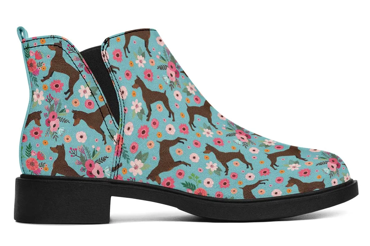 Miniature Pinscher Flower Neat Vibe Boots