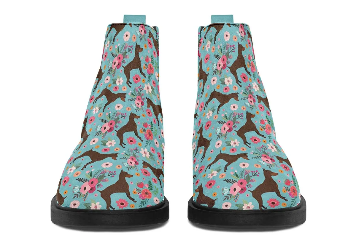 Miniature Pinscher Flower Neat Vibe Boots