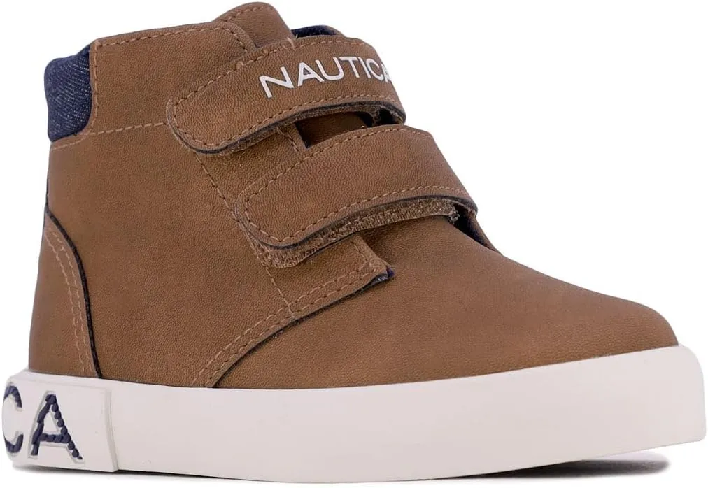 Nautica Kids Dress Chukka Boots - Boys Booties with Adjustable Strap (Toddler/Little Kids)