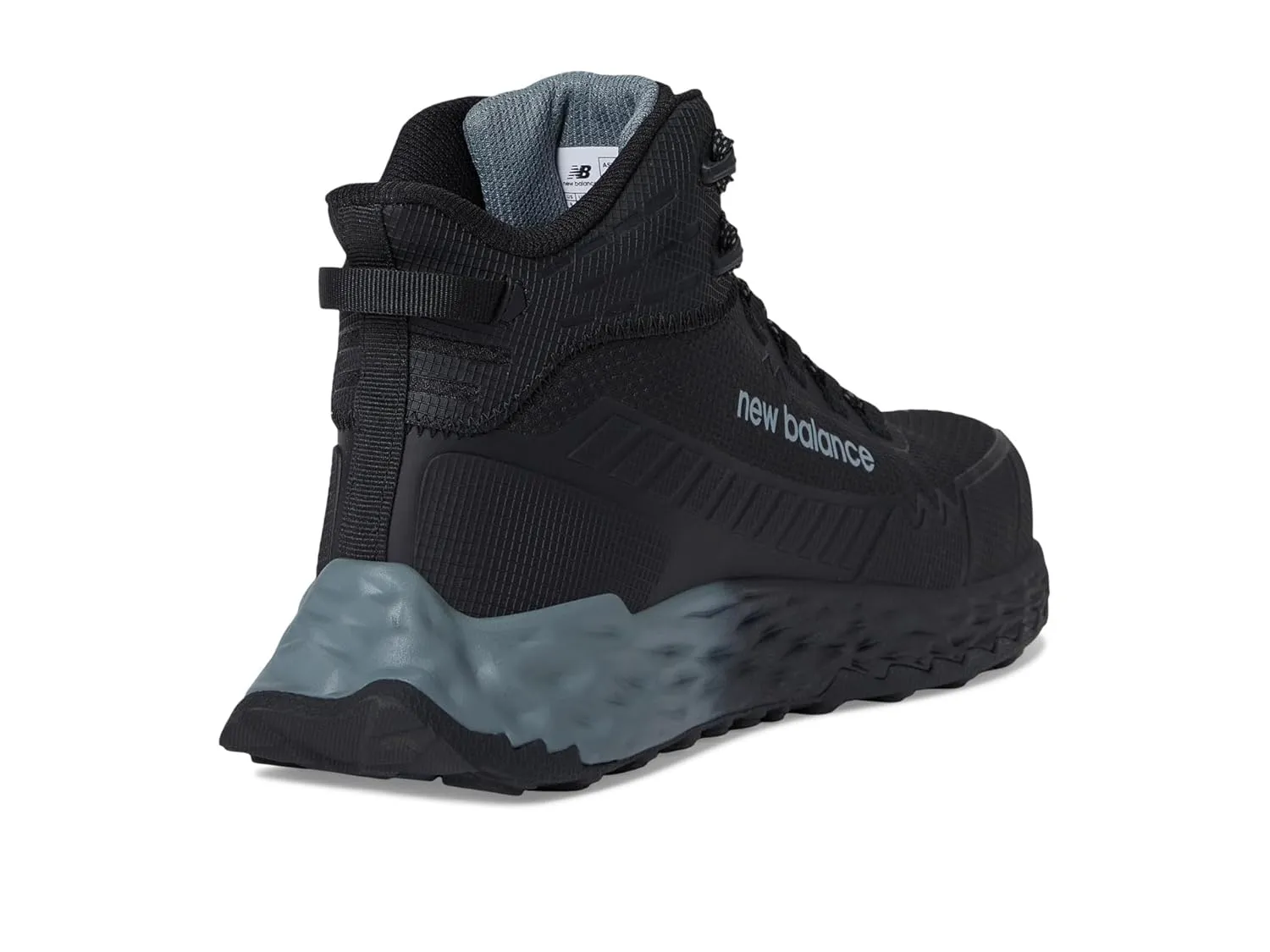 New Balance Fresh Foam Cremorne Composite Toe Safety Shoes for Men - Non Slip, Electrical Hazard - Black/Grey, Mid