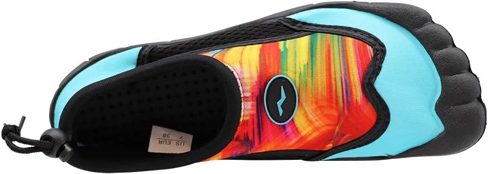 NORTY Women's Water Shoes - Aqua Swim Socks for Beach, Boat, and Pool - Skeletoe Barefoot Design - Cruise Ship Essentials - Hiking and Camping Footwear