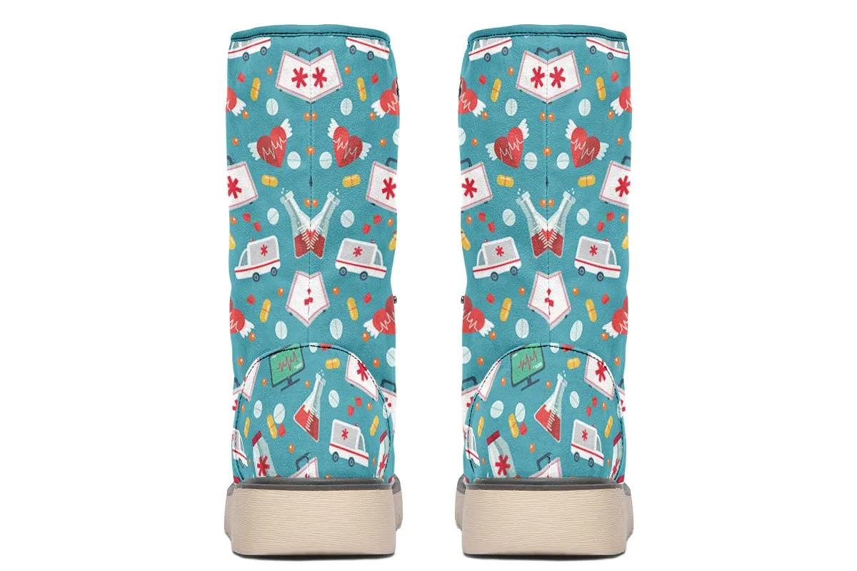 Nurse Pattern Polar Vibe Boots