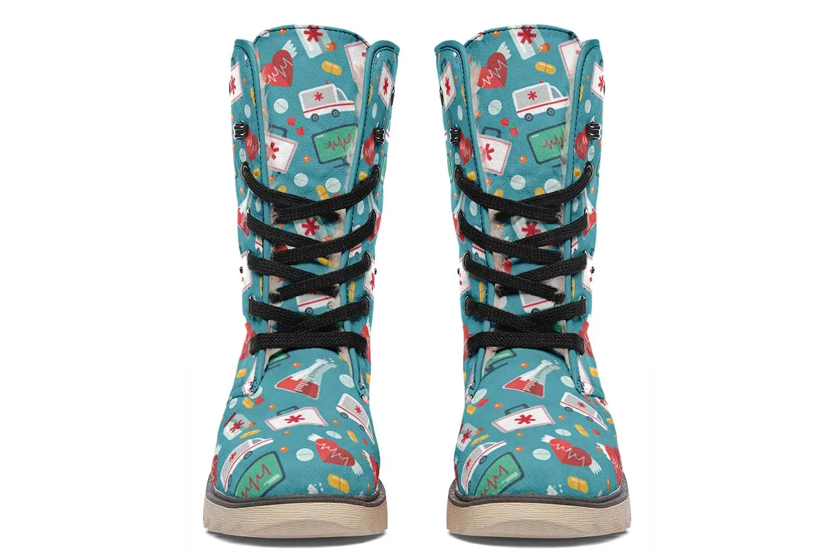 Nurse Pattern Polar Vibe Boots