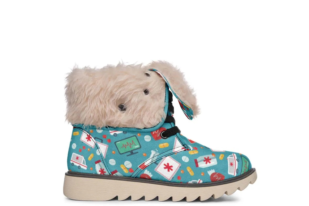 Nurse Pattern Polar Vibe Boots