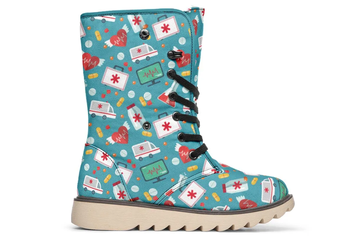 Nurse Pattern Polar Vibe Boots