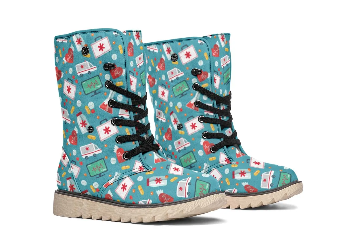 Nurse Pattern Polar Vibe Boots
