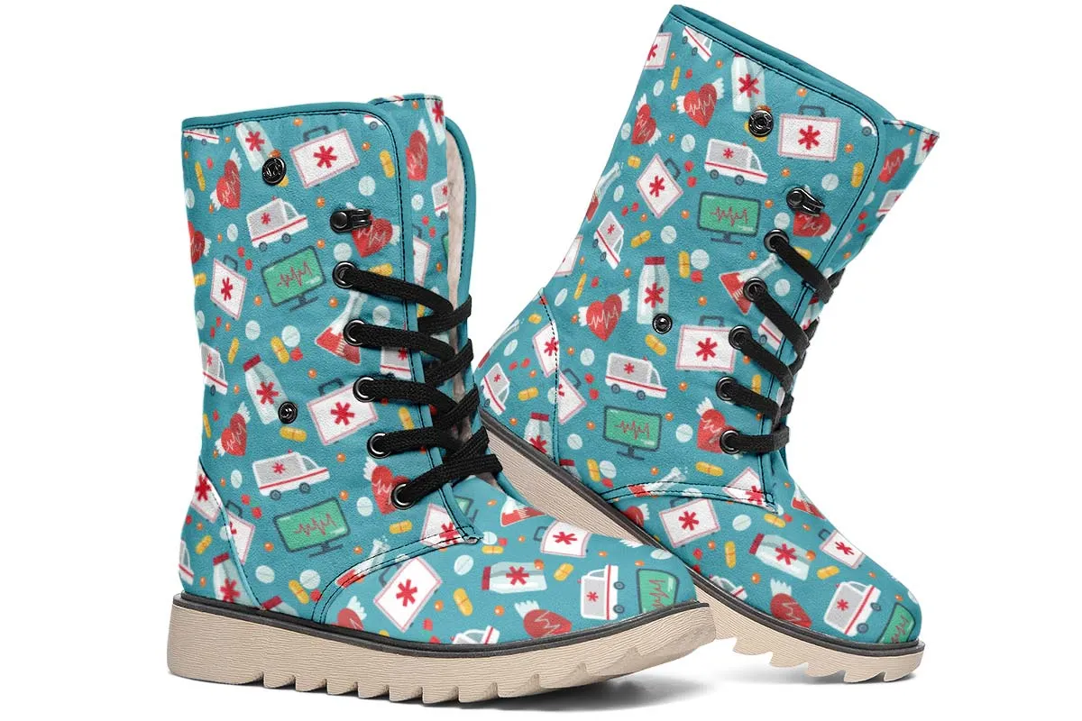 Nurse Pattern Polar Vibe Boots