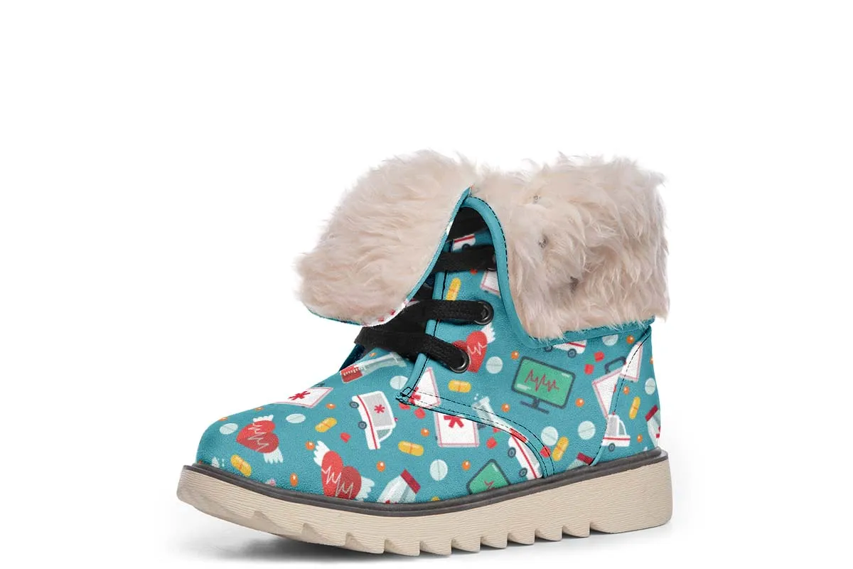 Nurse Pattern Polar Vibe Boots