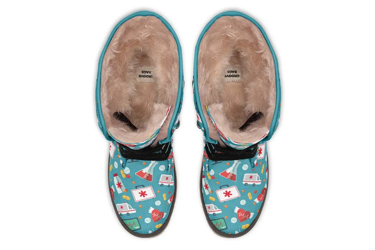 Nurse Pattern Polar Vibe Boots