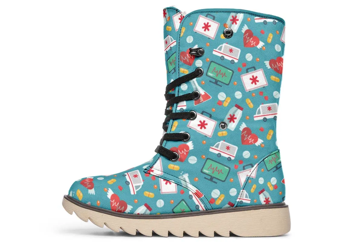 Nurse Pattern Polar Vibe Boots