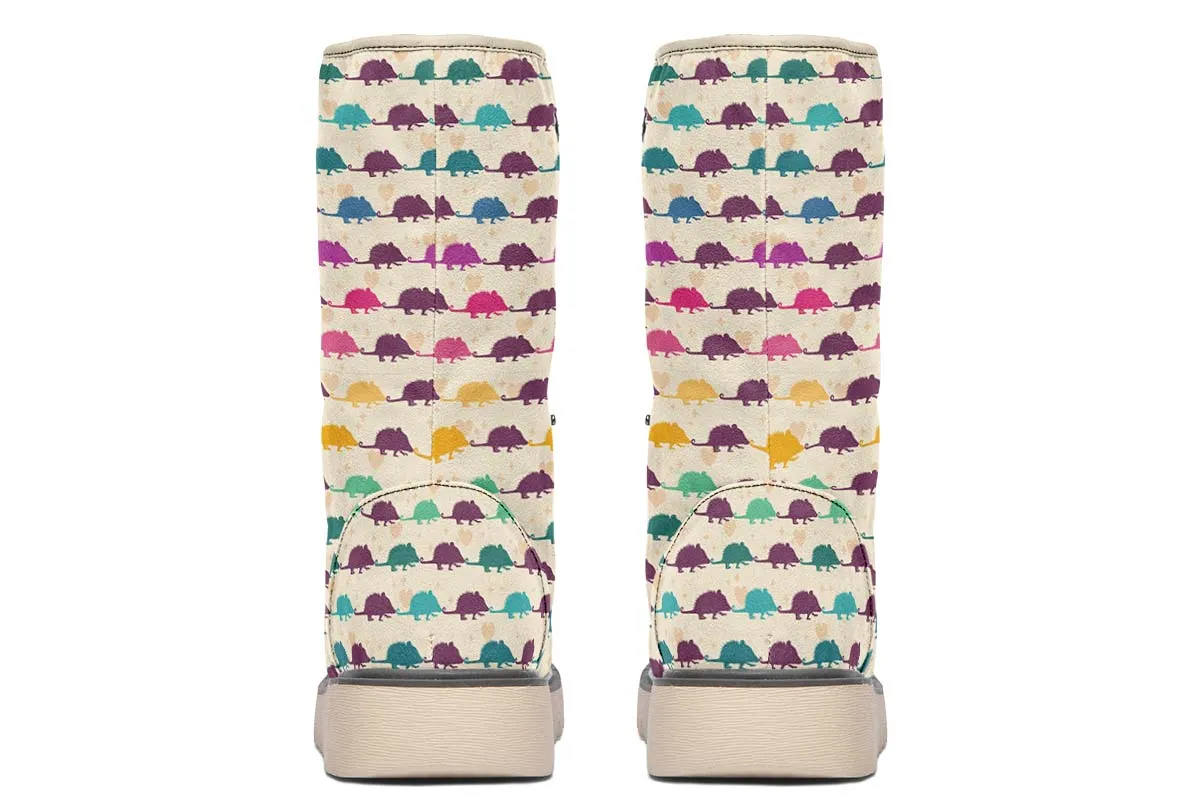 Opossum Pattern Polar Vibe Boots