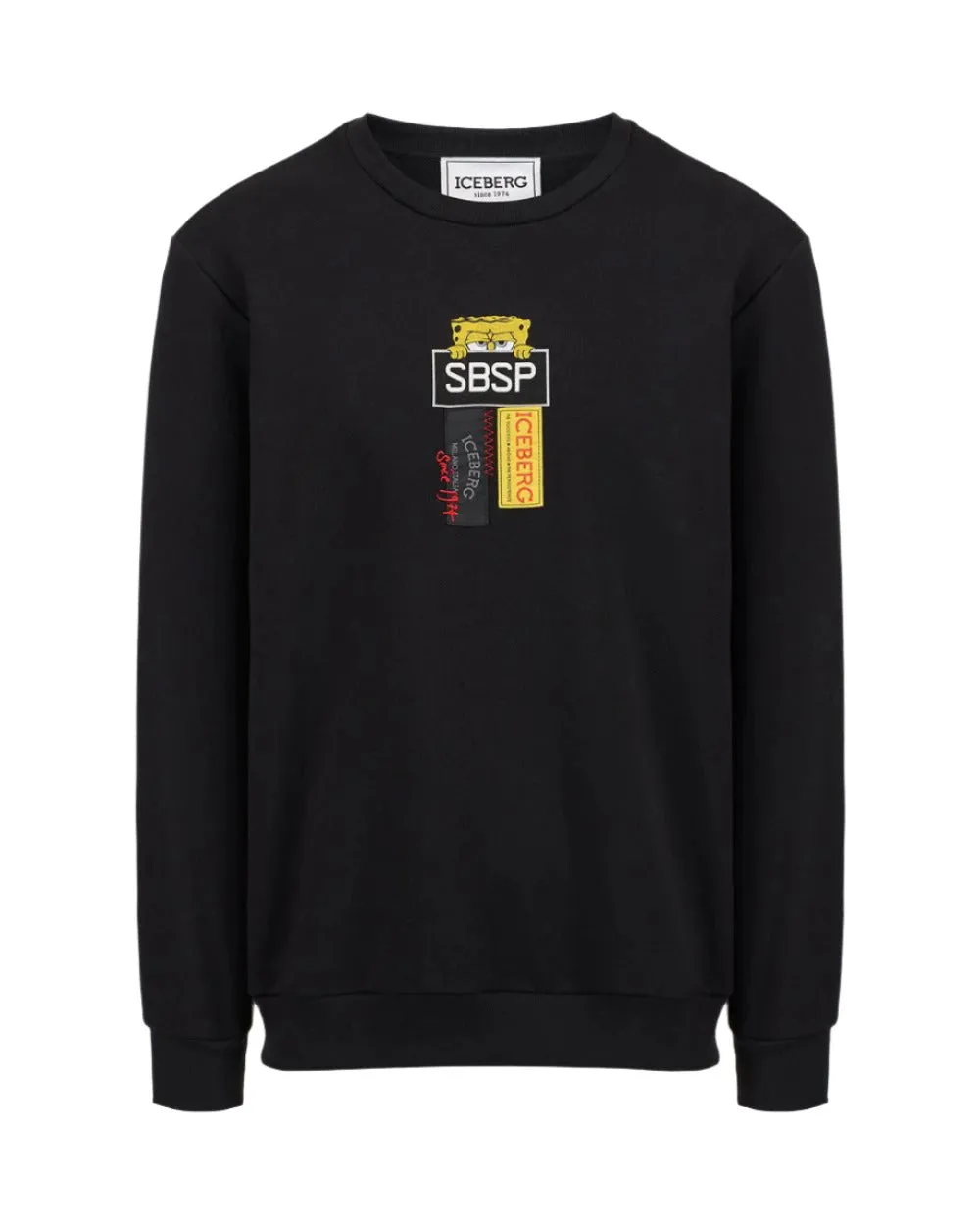 Powder Crewneck Sweatshirt (Black) - I25E01263179000