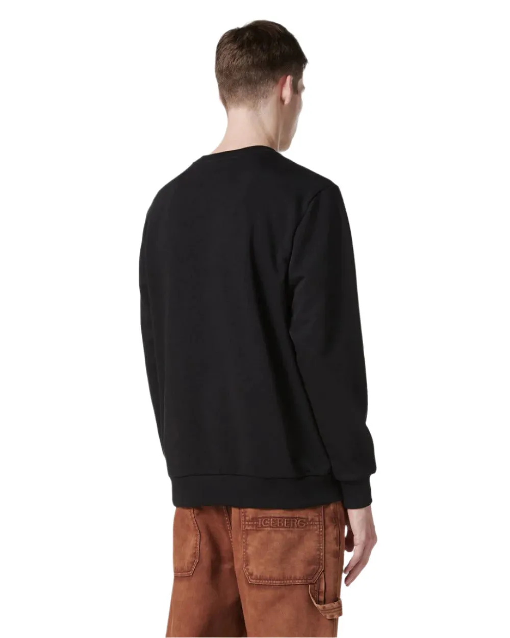Powder Crewneck Sweatshirt (Black) - I25E01263179000