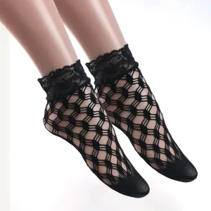 Retro Floral Ankle Socks Series 2