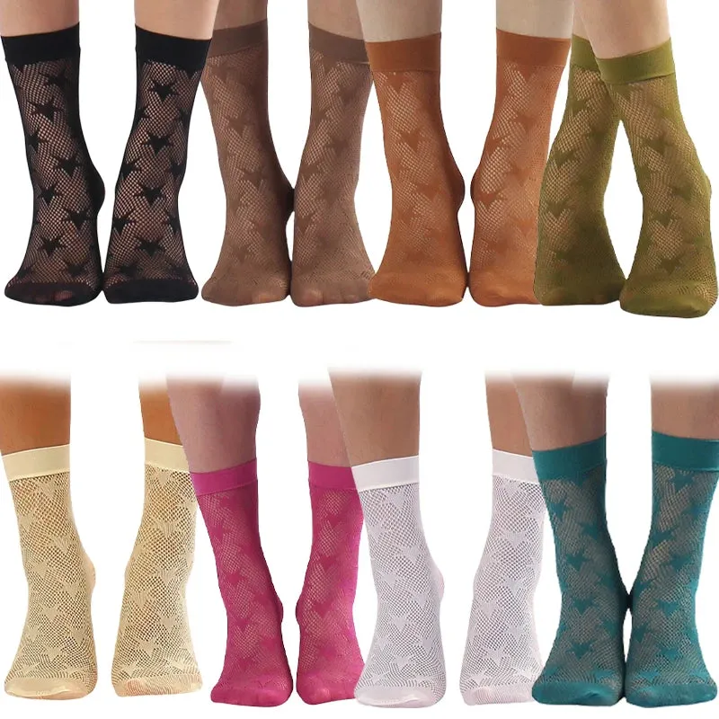 Retro Floral Ankle Socks Series 2