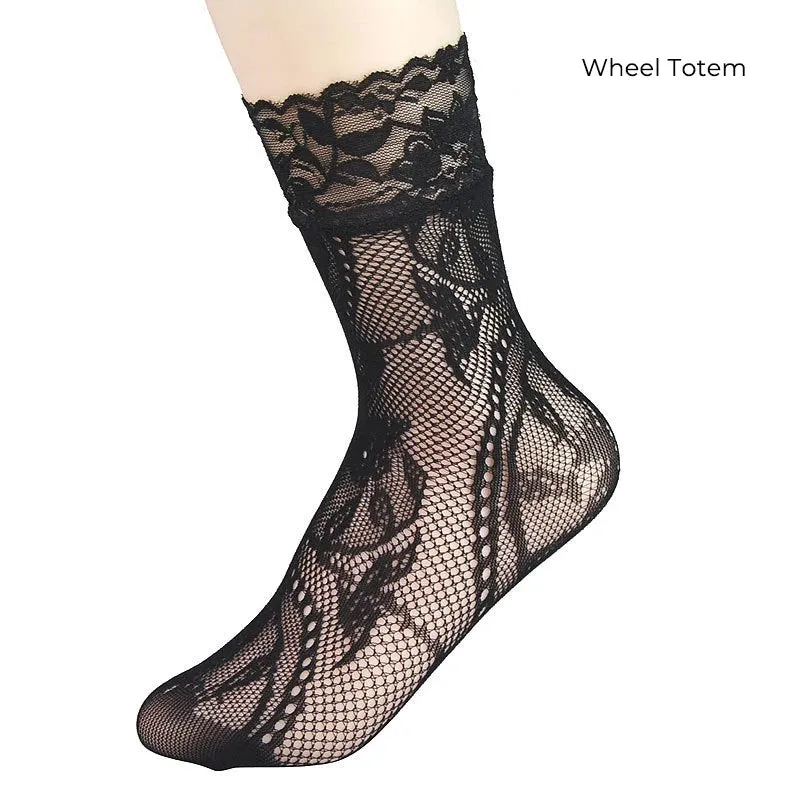 Retro Floral Ankle Socks Series 2