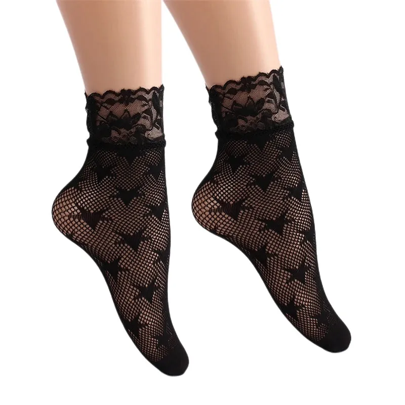 Retro Floral Ankle Socks Series 2