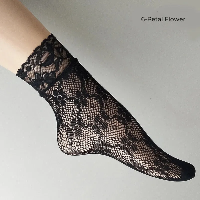 Retro Floral Ankle Socks Series 2