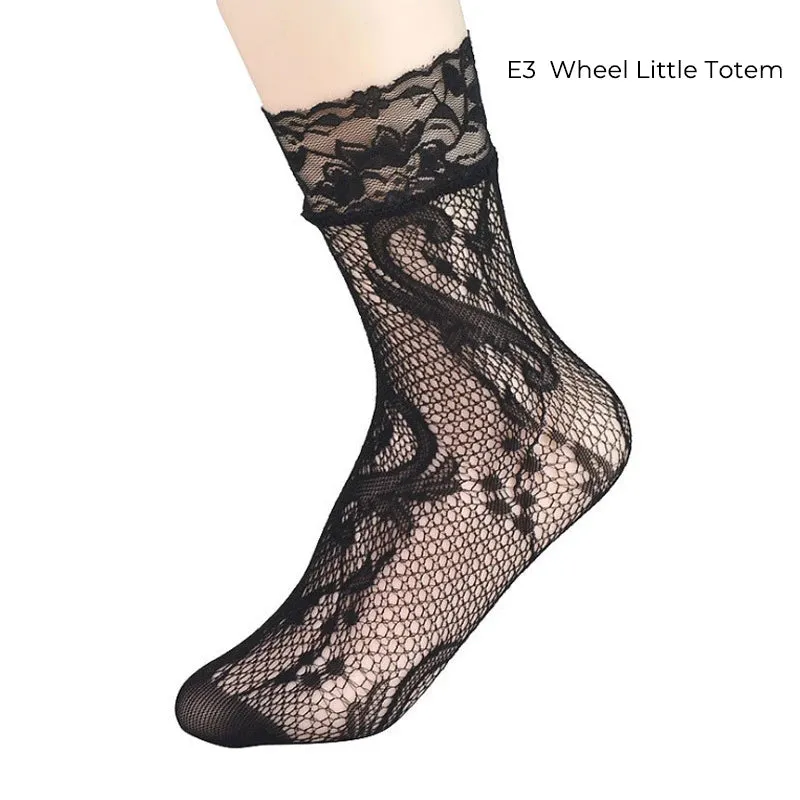 Retro Floral Ankle Socks Series 2
