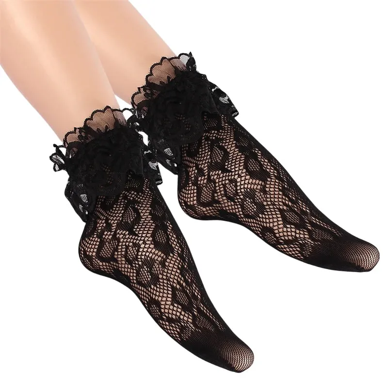 Retro Floral Ankle Socks Series 2