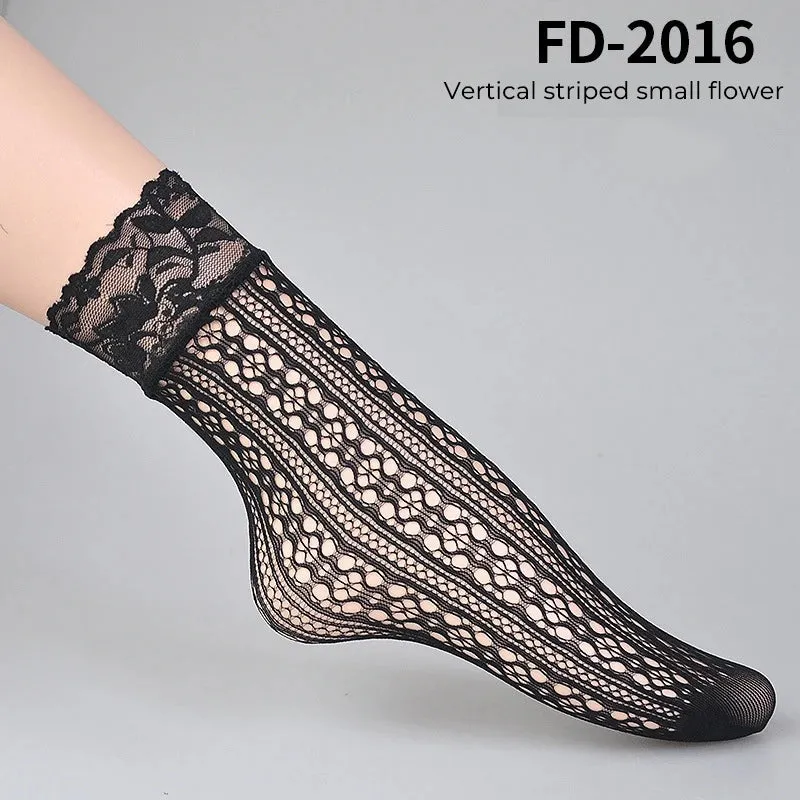 Retro Floral Ankle Socks Series 2