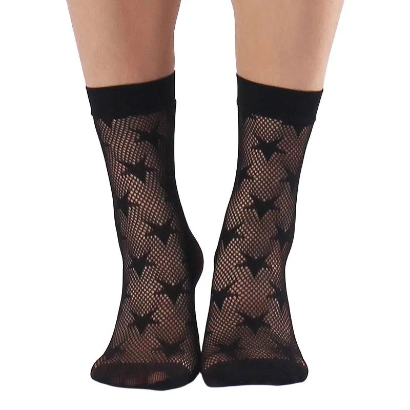Retro Floral Ankle Socks Series 2