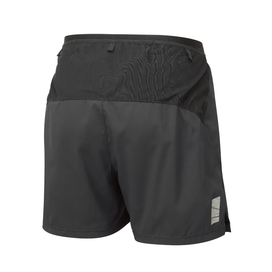 Ronhill Men's Tech All-Terrain 5 Inch Short in All Black SS25