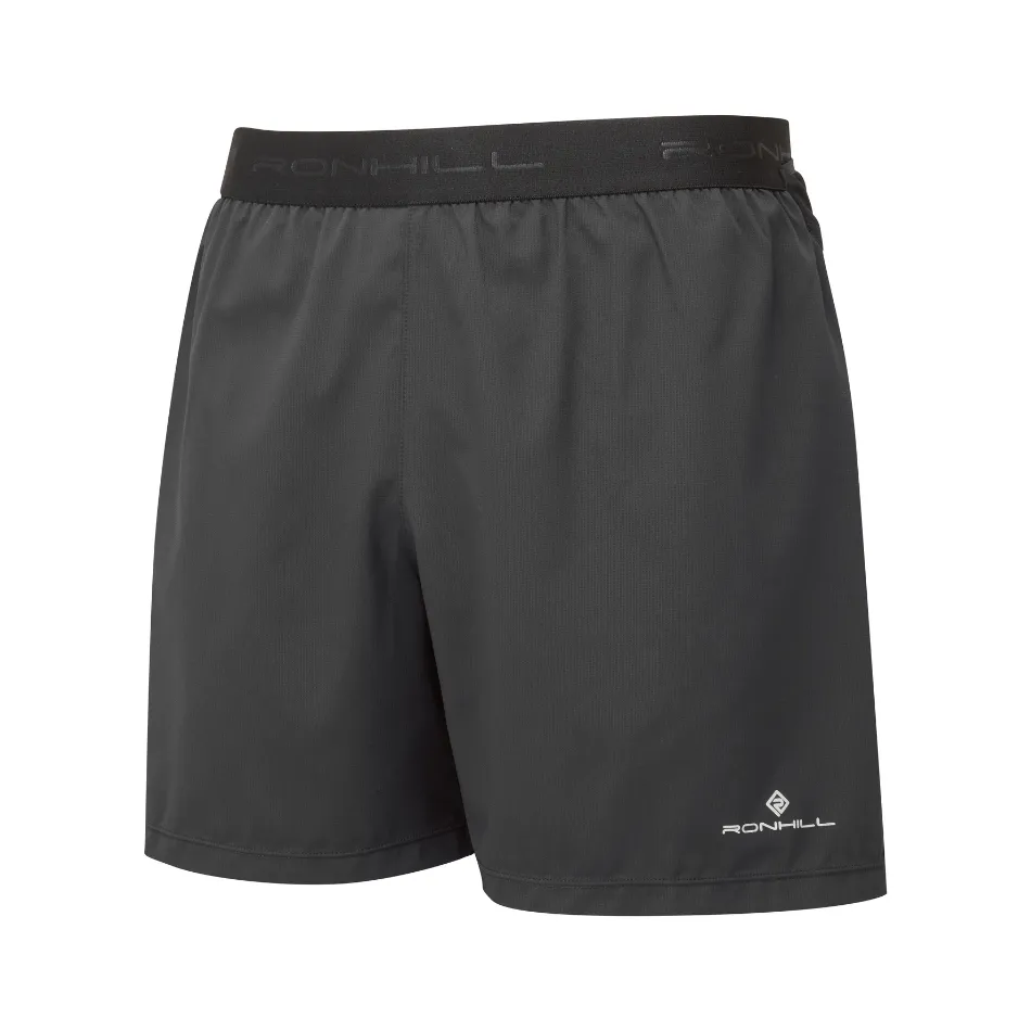Ronhill Men's Tech All-Terrain 5 Inch Short in All Black SS25