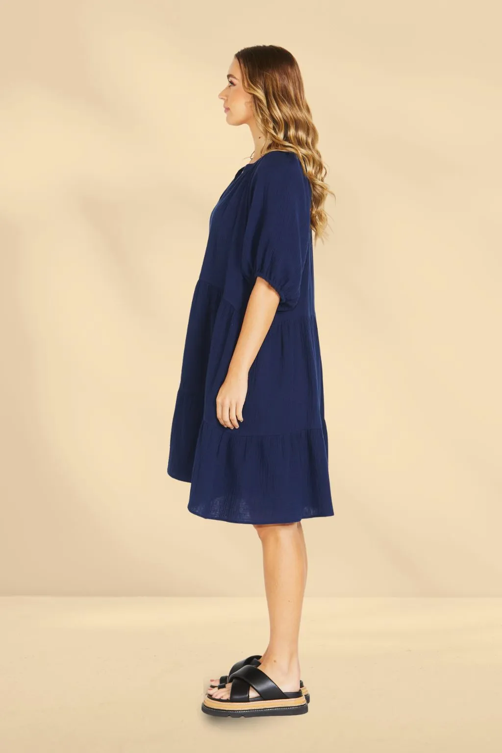 Sass Henny Dress Navy