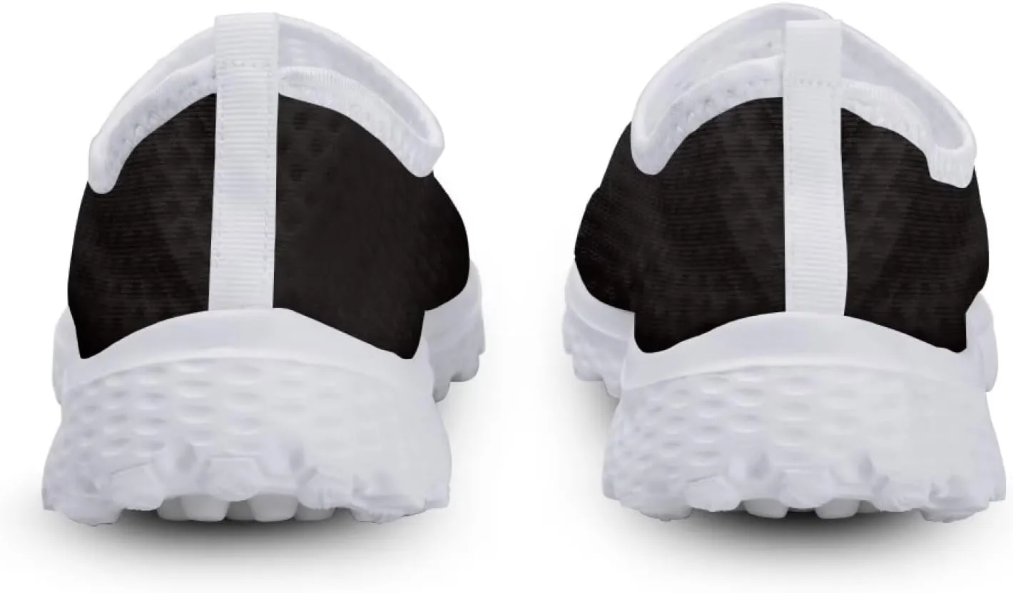 Shoes for Womens Girls Walking Sneakers Casual Slip On Outdoor Tennis Loafers for Athletic Gym Size 5.5-11.5 White Sole