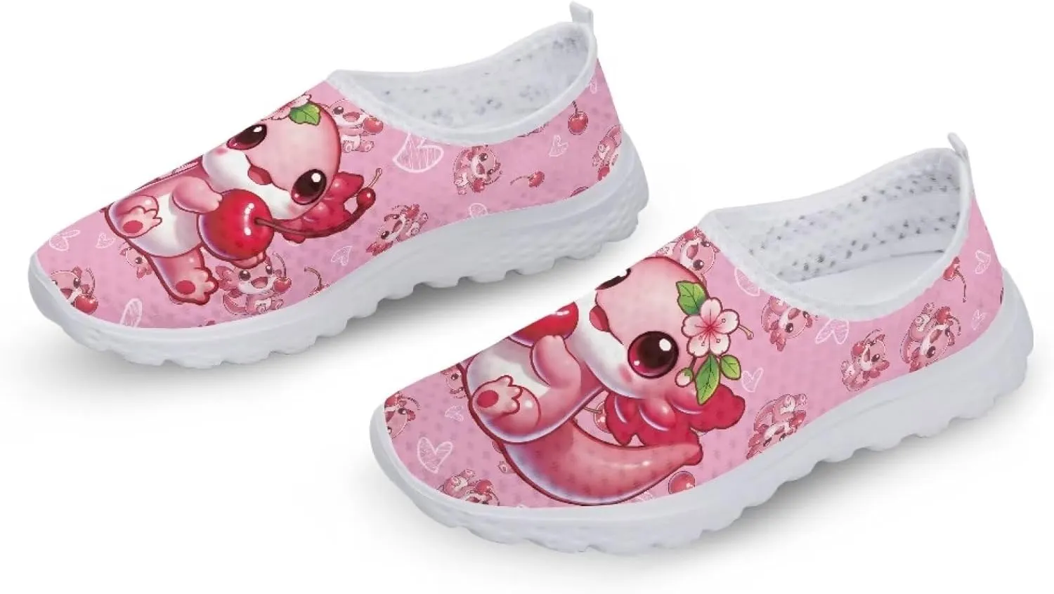 Shoes for Womens Girls Walking Sneakers Casual Slip On Outdoor Tennis Loafers for Athletic Gym Size 5.5-11.5 White Sole