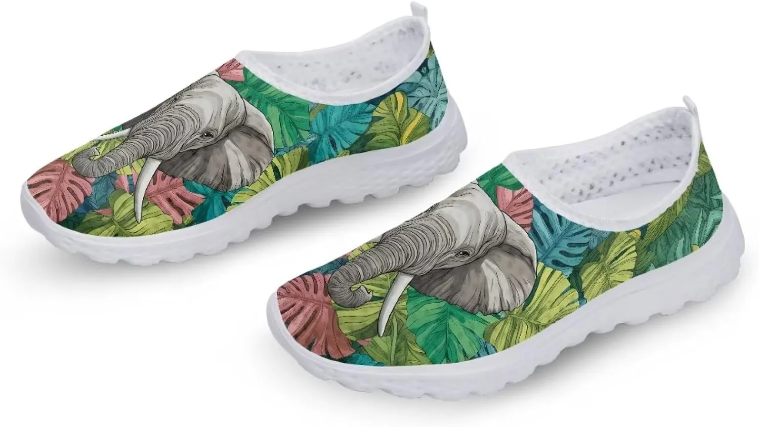 Shoes for Womens Girls Walking Sneakers Casual Slip On Outdoor Tennis Loafers for Athletic Gym Size 5.5-11.5 White Sole