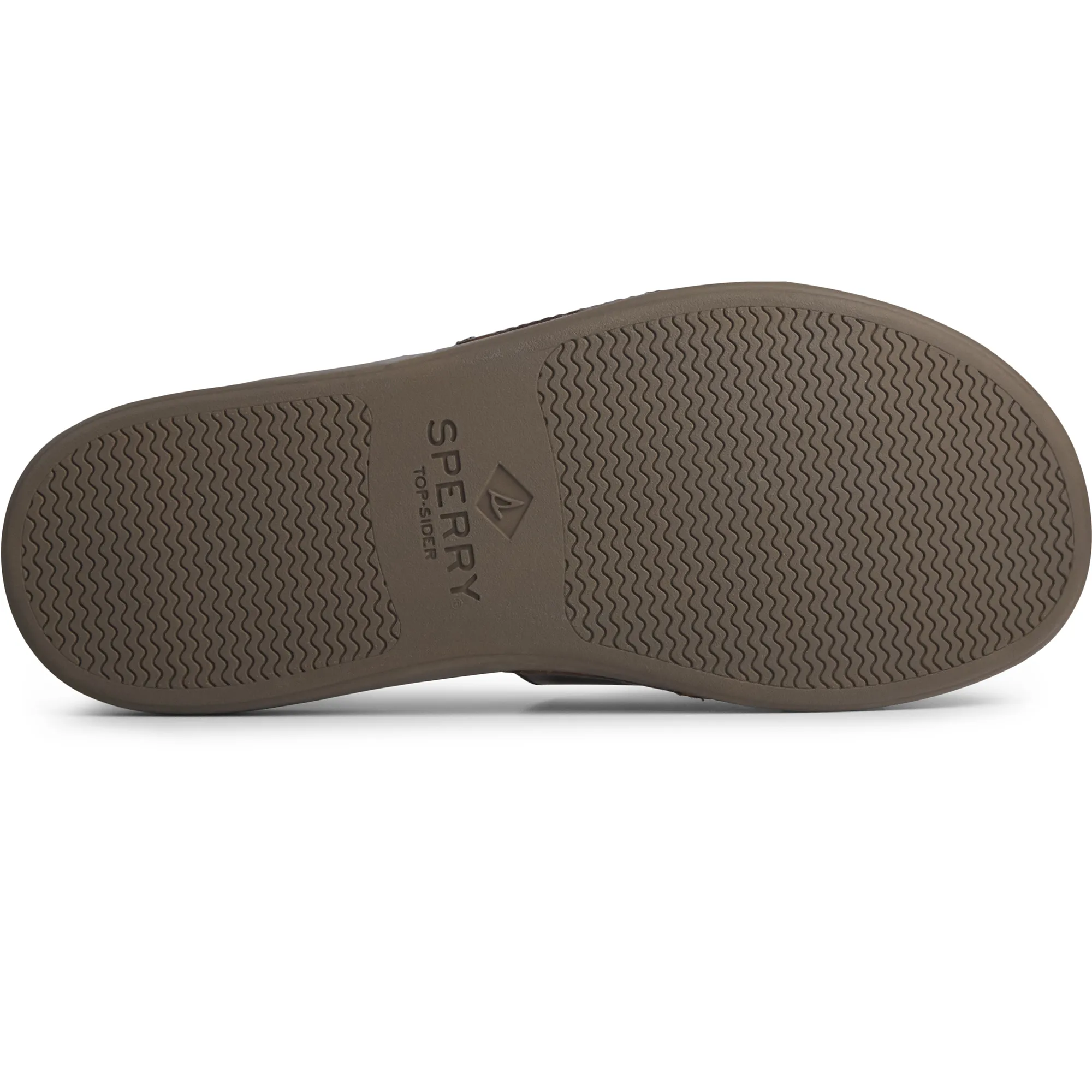 Sperry Mens Plushwave Dock Slide Leather / Brown