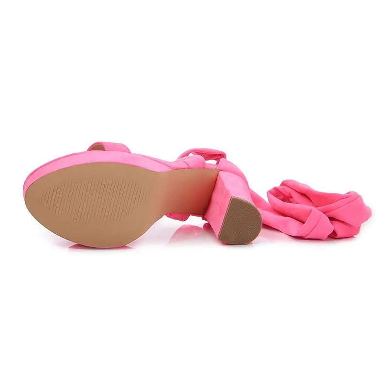 Suede Strappy Sandals