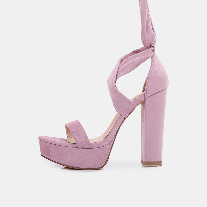 Suede Strappy Sandals
