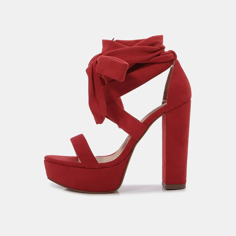 Suede Strappy Sandals