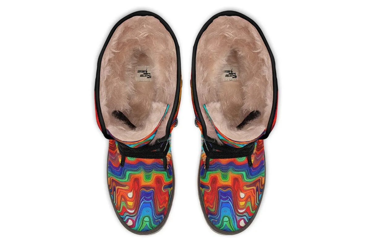 Swirling Vision Moon Boots