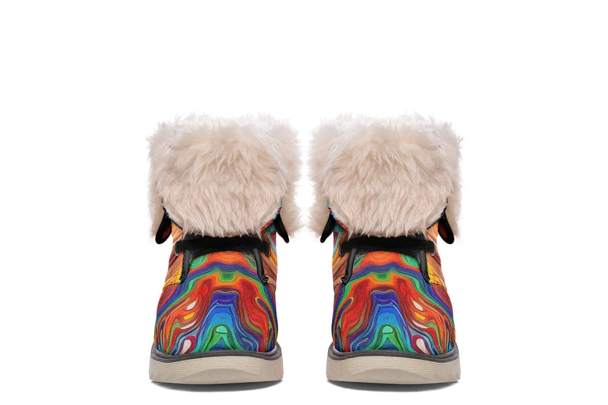 Swirling Vision Moon Boots