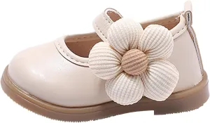 Toddler Baby Girls Dress Shoes Mary Jane Flats for Party School Wedding Ballet Shoes Flower Girls Dress Shoes