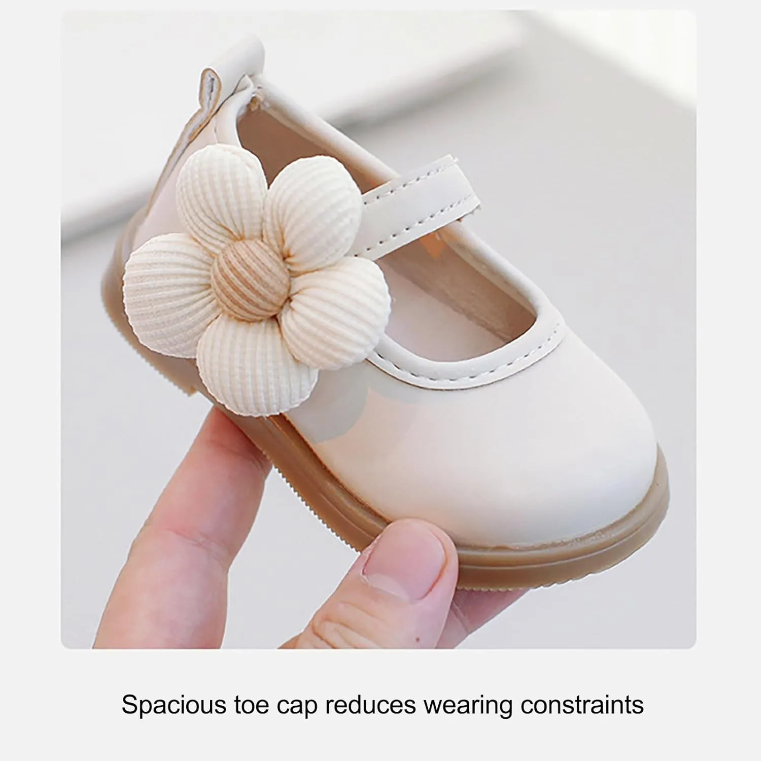 Toddler Baby Girls Dress Shoes Mary Jane Flats for Party School Wedding Ballet Shoes Flower Girls Dress Shoes