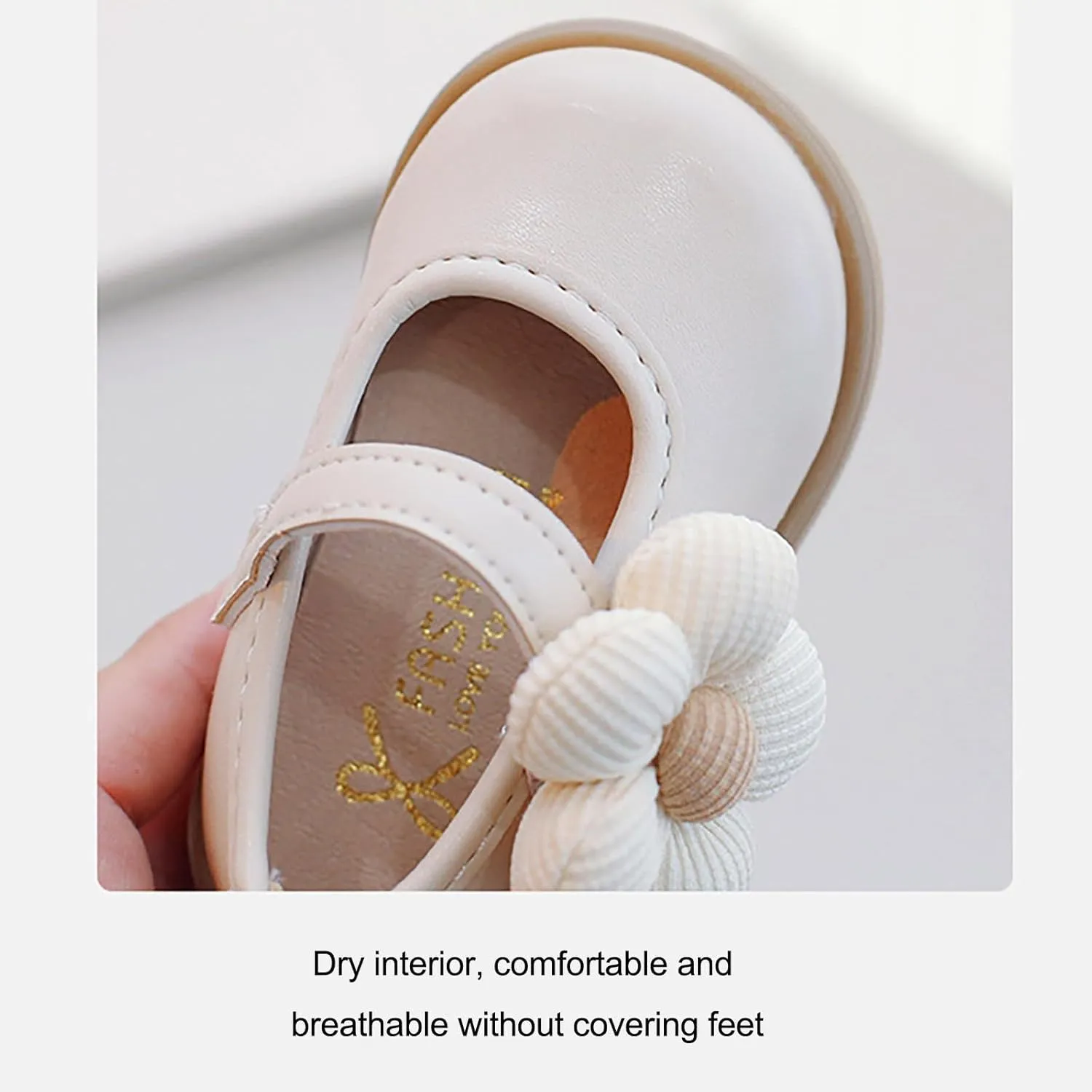 Toddler Baby Girls Dress Shoes Mary Jane Flats for Party School Wedding Ballet Shoes Flower Girls Dress Shoes