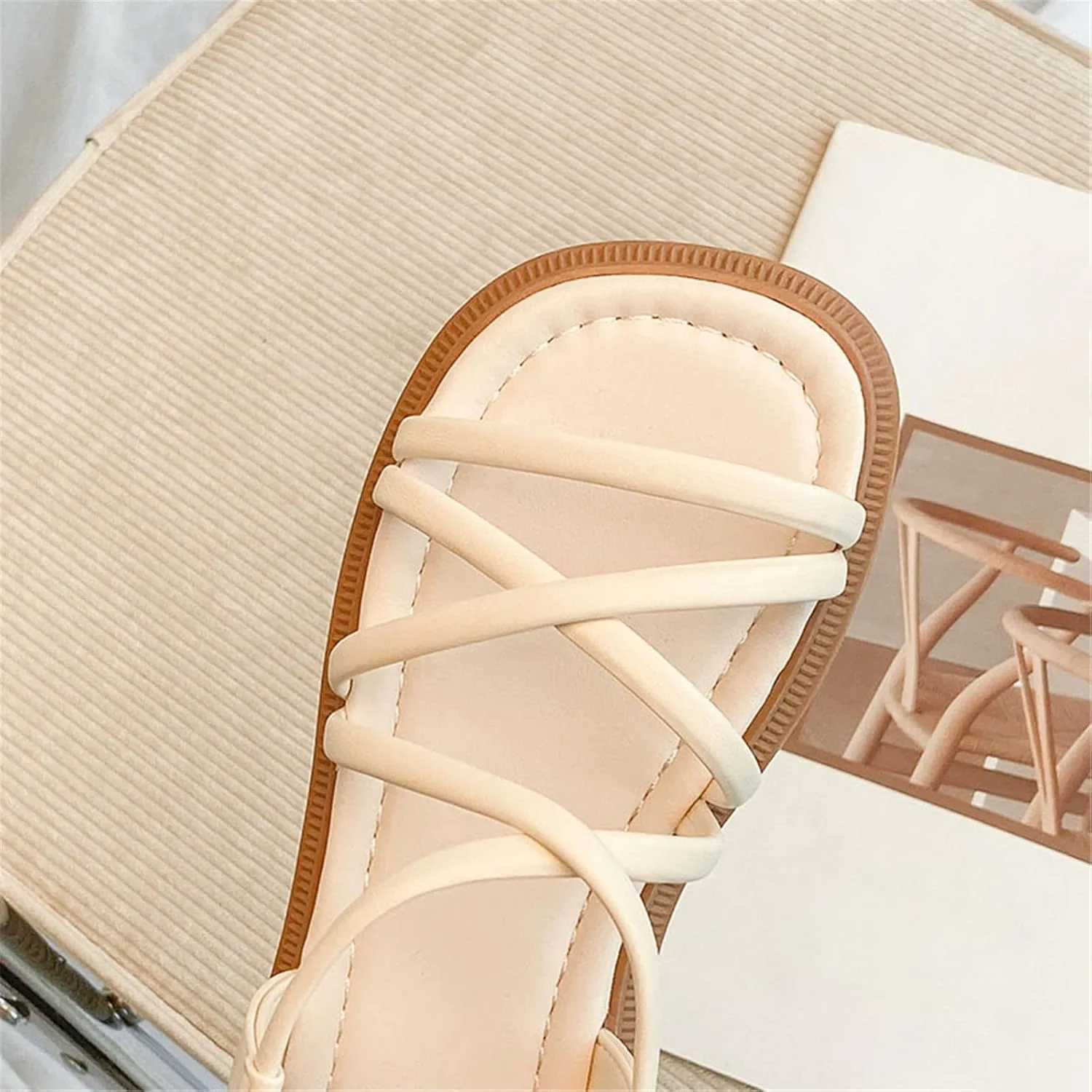 Toddler Girl Sandals Open Toe Elastic Ankle Strap Dress Shoes Beach Anti-Slip Strappy Toddler Girl Jelly Shoes