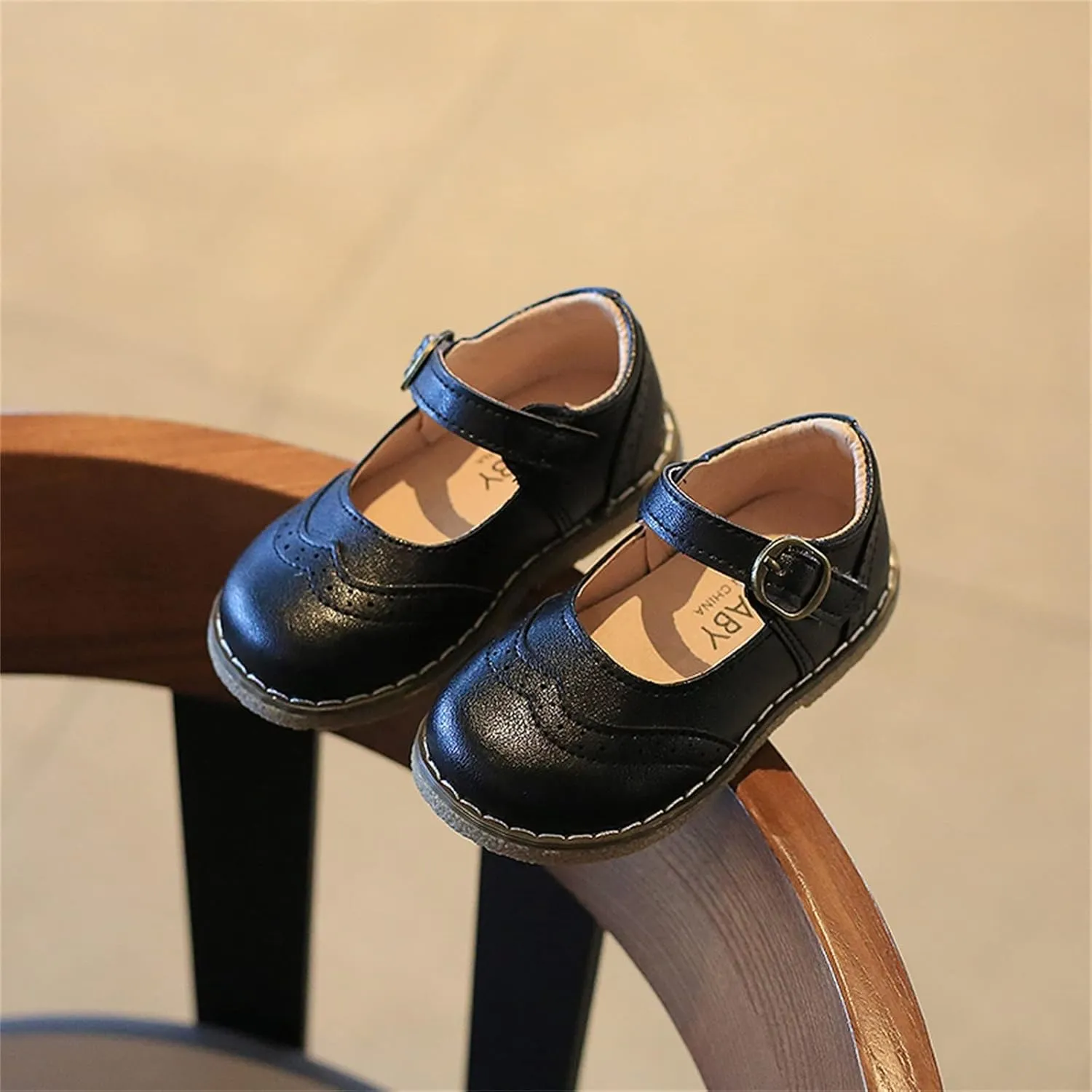 Toddler Girls Dress Shoes Bow Slip On Mary Jane Ballet Flats Flower Girl School Party Wedding Shoes