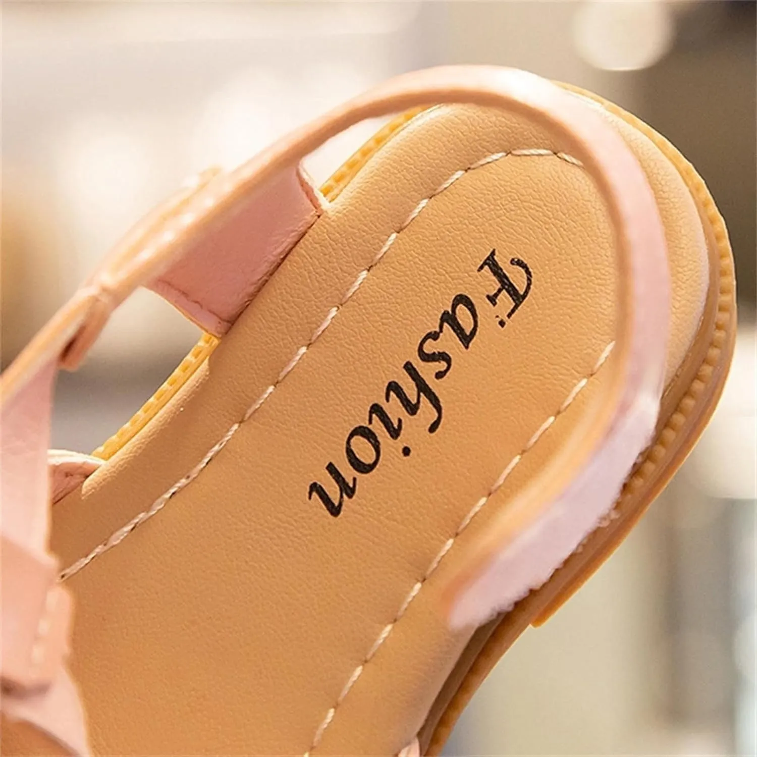 Toddler Kids Girls Closed Toe Sandals Soft Rubber Flat Shoes Flower Girl Outdoor Kid Wedges for Beach Holiday