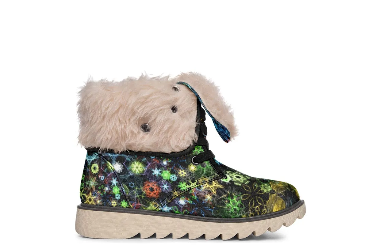 Trippy Constellation Moon Boots