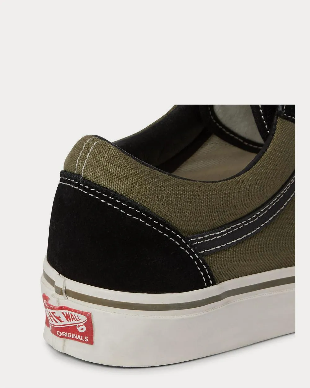 UA OG Old Skool LX Leather-Trimmed Canvas and Suede  Green low top sneakers