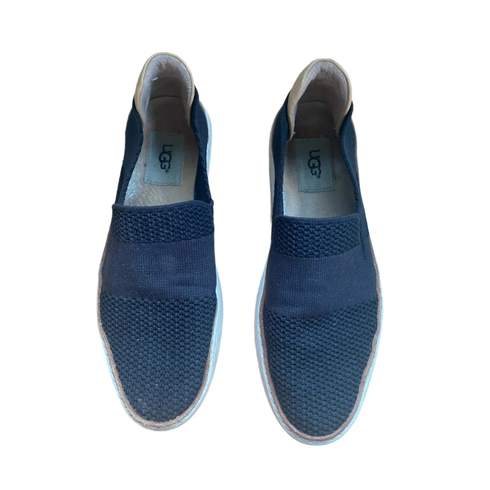 Ugg Alameda Black Mesh Slip-ons Size 7.5