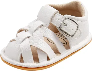 Unisex Baby Boys Girls Sandals Soft-soled Non-slip Flats Infant Closed Toe First Walking Shoes Baby Girl Shoes