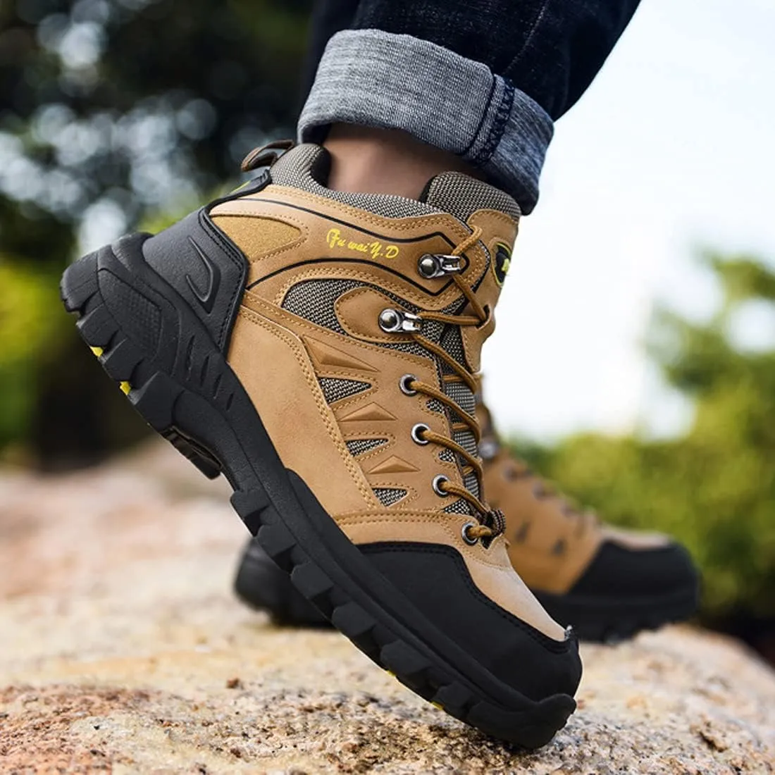 Waterproof Walking Shoes Mens Womens Trainers for Outdoor Hiking Trail Running Trekking Climbing, Shoes
